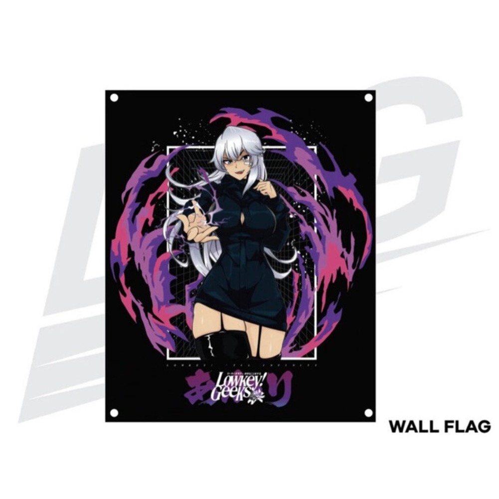 Lowkey Geeks Limitless Akari X Gojo Wall Flag